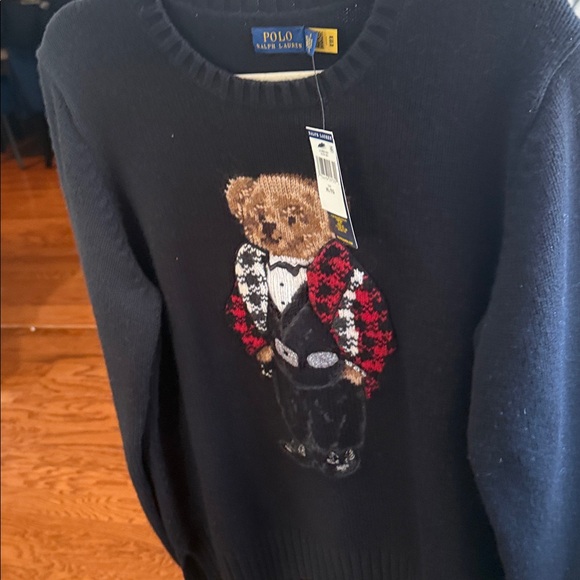 Polo Ralph Lauren Tuxedo Bear Embroidered Sweater - Picture 4 of 13